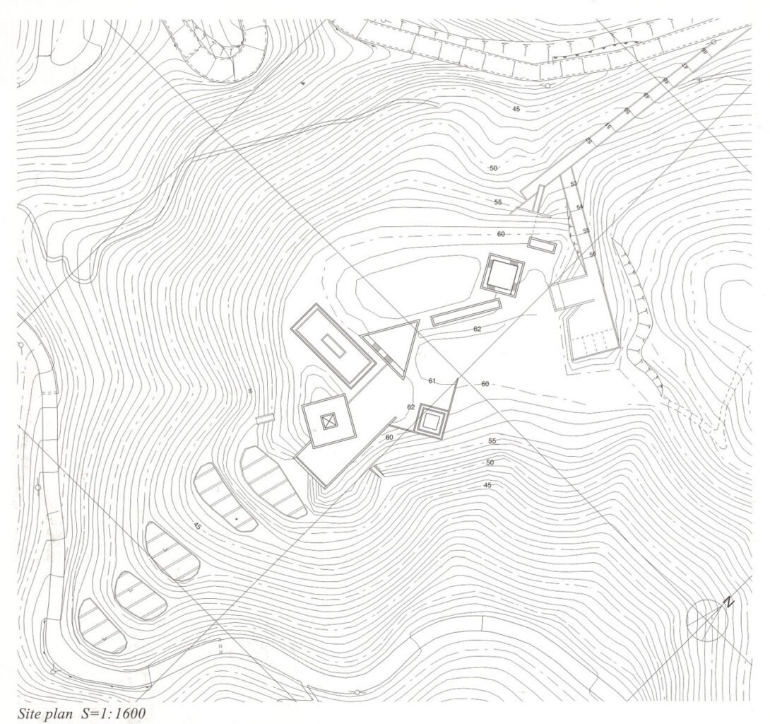 Site plan, chichu art museum - tadao ando