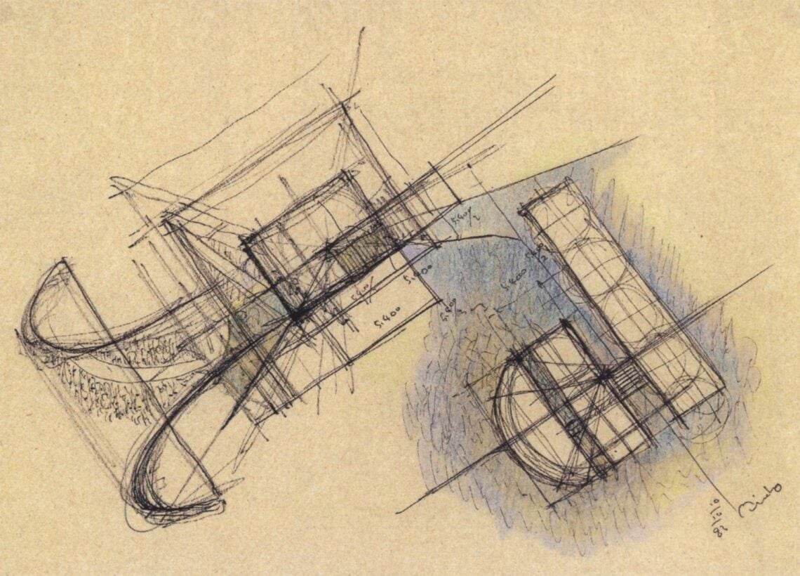 Sketch - koshino house - tadao ando